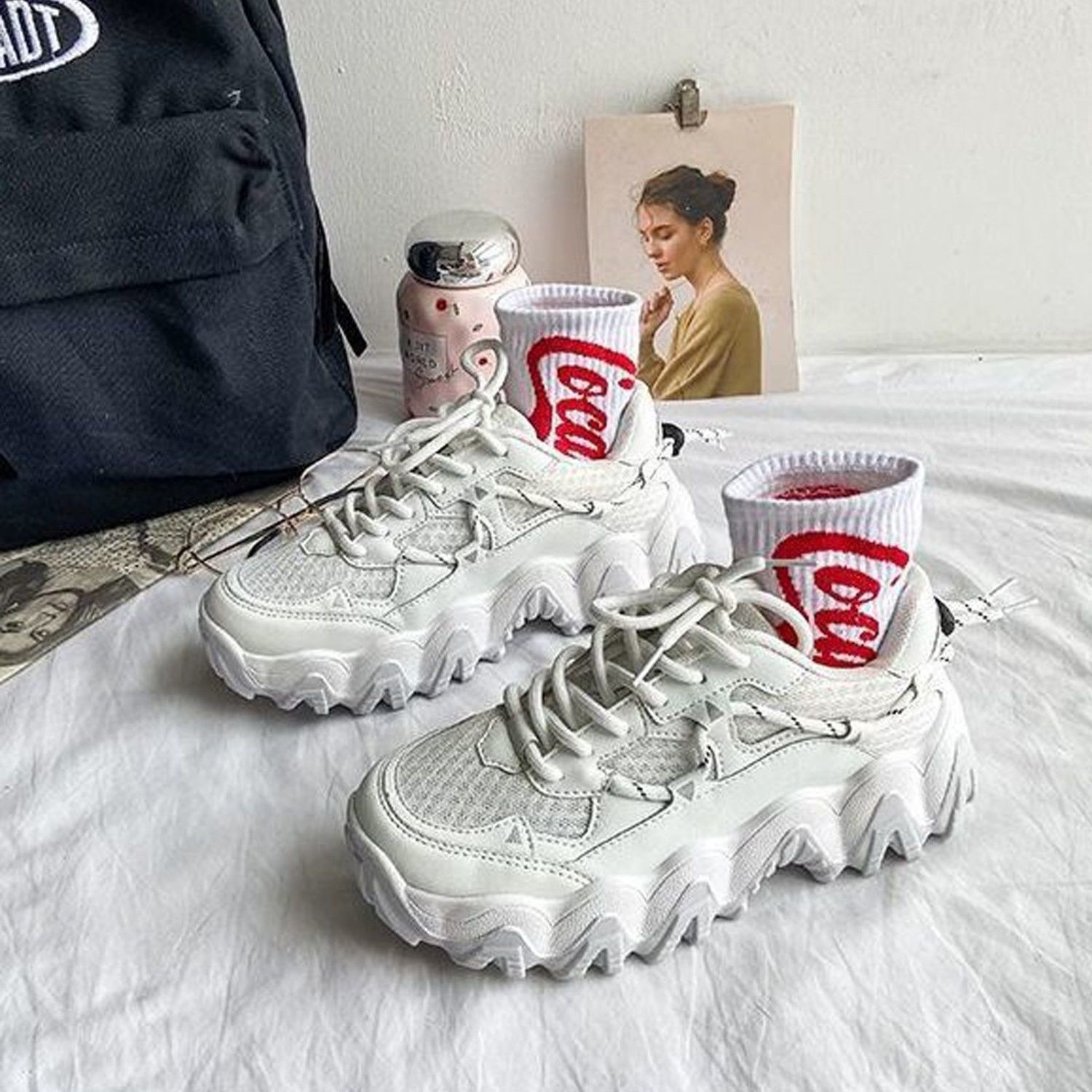 [Mã FAGREEN245 giảm 10% tối đa 30K đơn 99K] Giày Sneaker Phong Cách Hồng Kông Thiết Kế Thời Trang Năng Động 002 | BigBuy360 - bigbuy360.vn