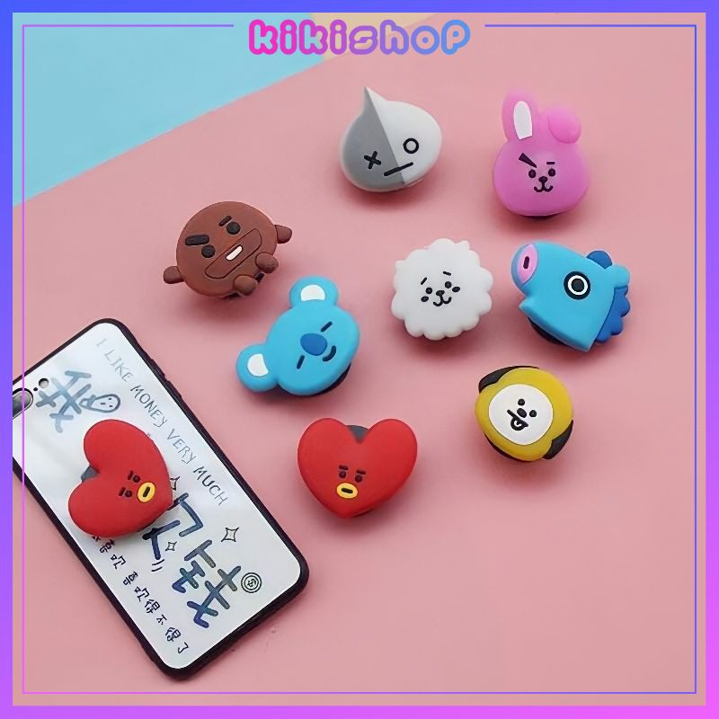 Popsocket Giá Đỡ Điện Thoại BT21 Tata Cooky Chimmy Shooky Koya Mang AJ dễ thương