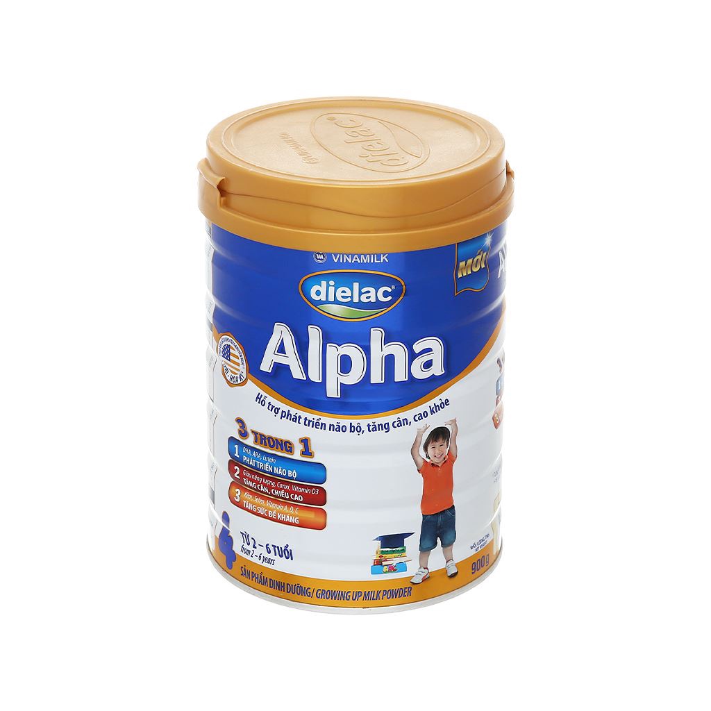 Sữa bột VINAMILK DIELAC ALPHA 1 2 3 4  - lon