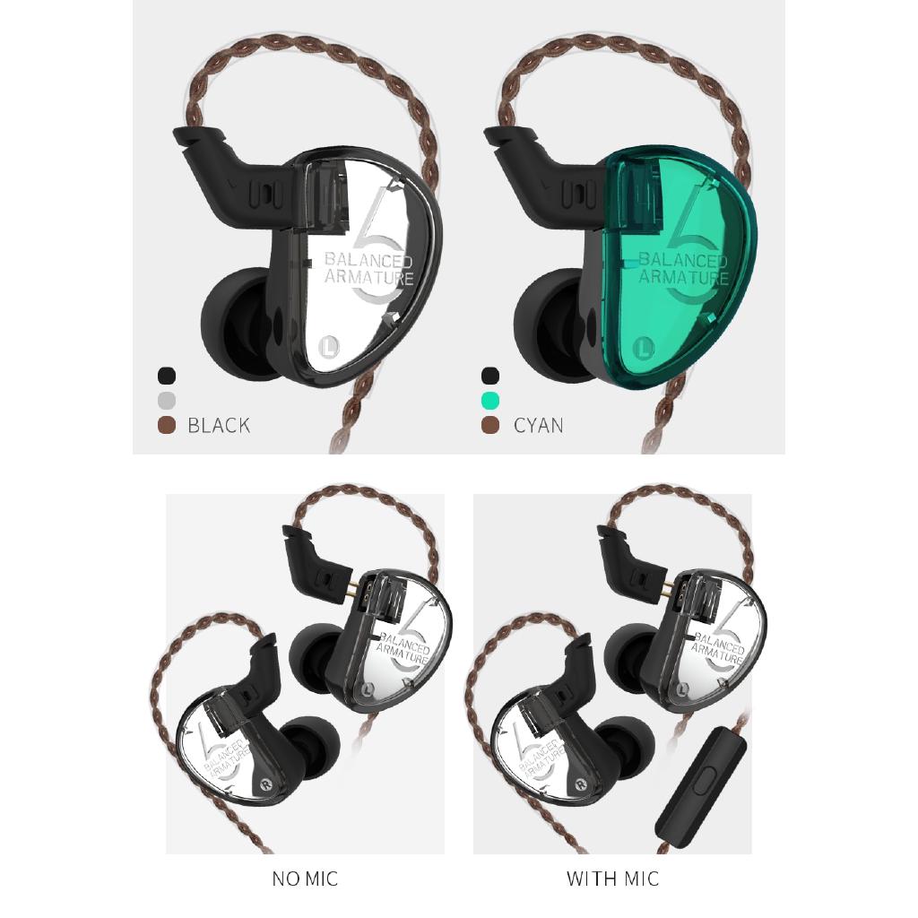 Tai nghe nhét tai KZ AS06 có mic