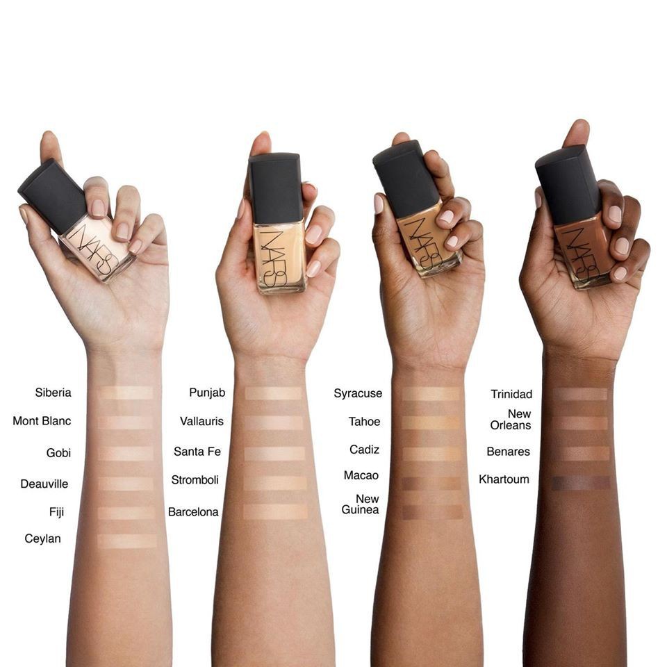 Kem nền Nars Sheer Glow Foundation mini 4ml Punjab màu Medium 1 phù hợp da Châu Á