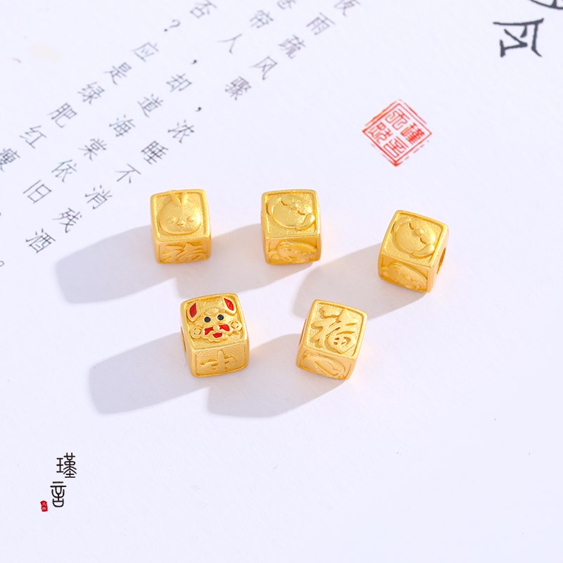 [Hàng Có Sẵn] Vòng Tay Màu Đỏ Năm Mới Việt Nam Cho Cặp Đôi Con Bò Hoạt Hình diy