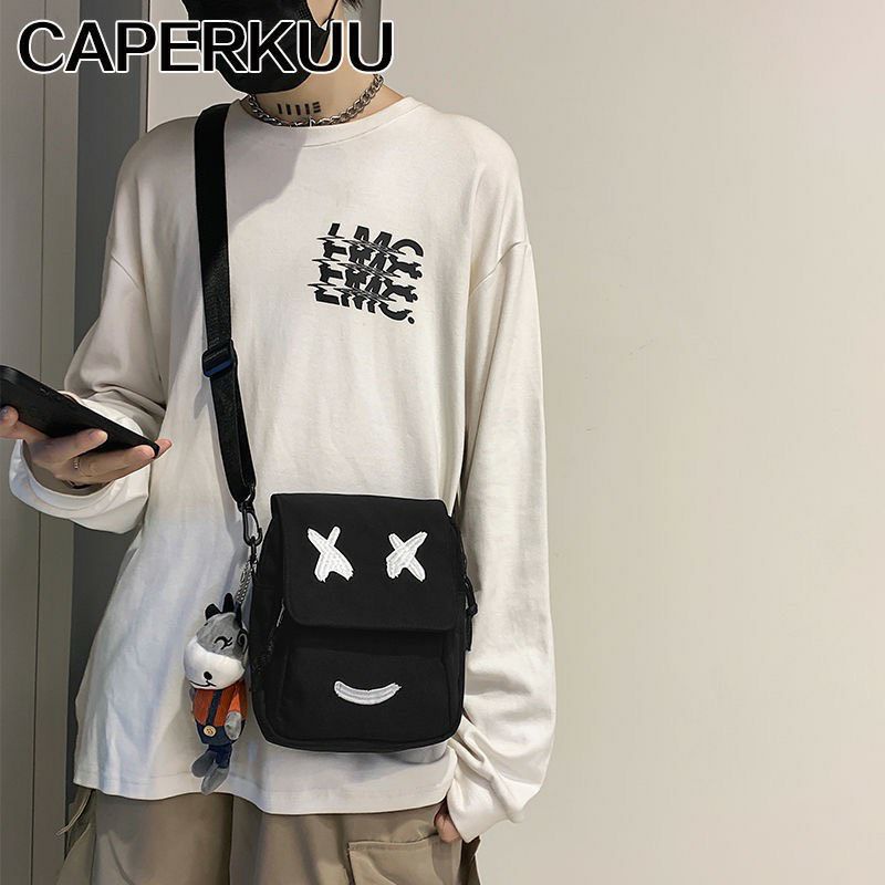 Túi đeo chéo  trang nam nữ Mắt x; mũi tên; LoGo  Balo Mini đi học; đi chơi; vải can ko thấm nước