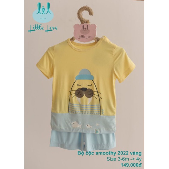 Lil little love - Bộ cộc Lil vải petit và vải tăm siêu mềm mượt mát cho bé