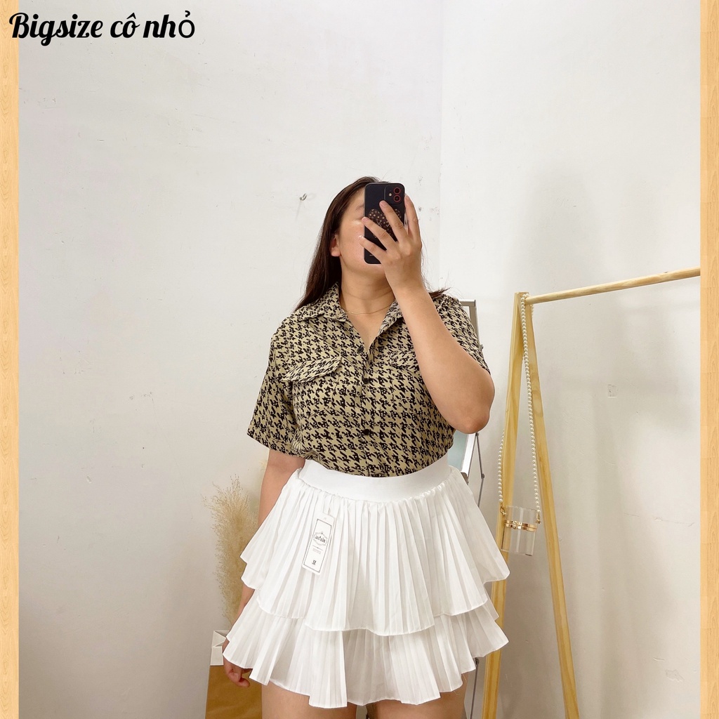 Áo Sơ Mi Nữ Họa Tiết Bigsize Dễ THương Phom Rộng,Lên Phom Cực Xinh SMHT ZZ