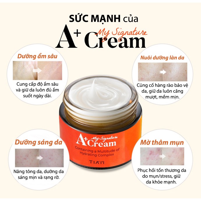 KDM-KEM DƯỠNG TRẮNG DA TIAM MY SIGNATURE A+ CREAM