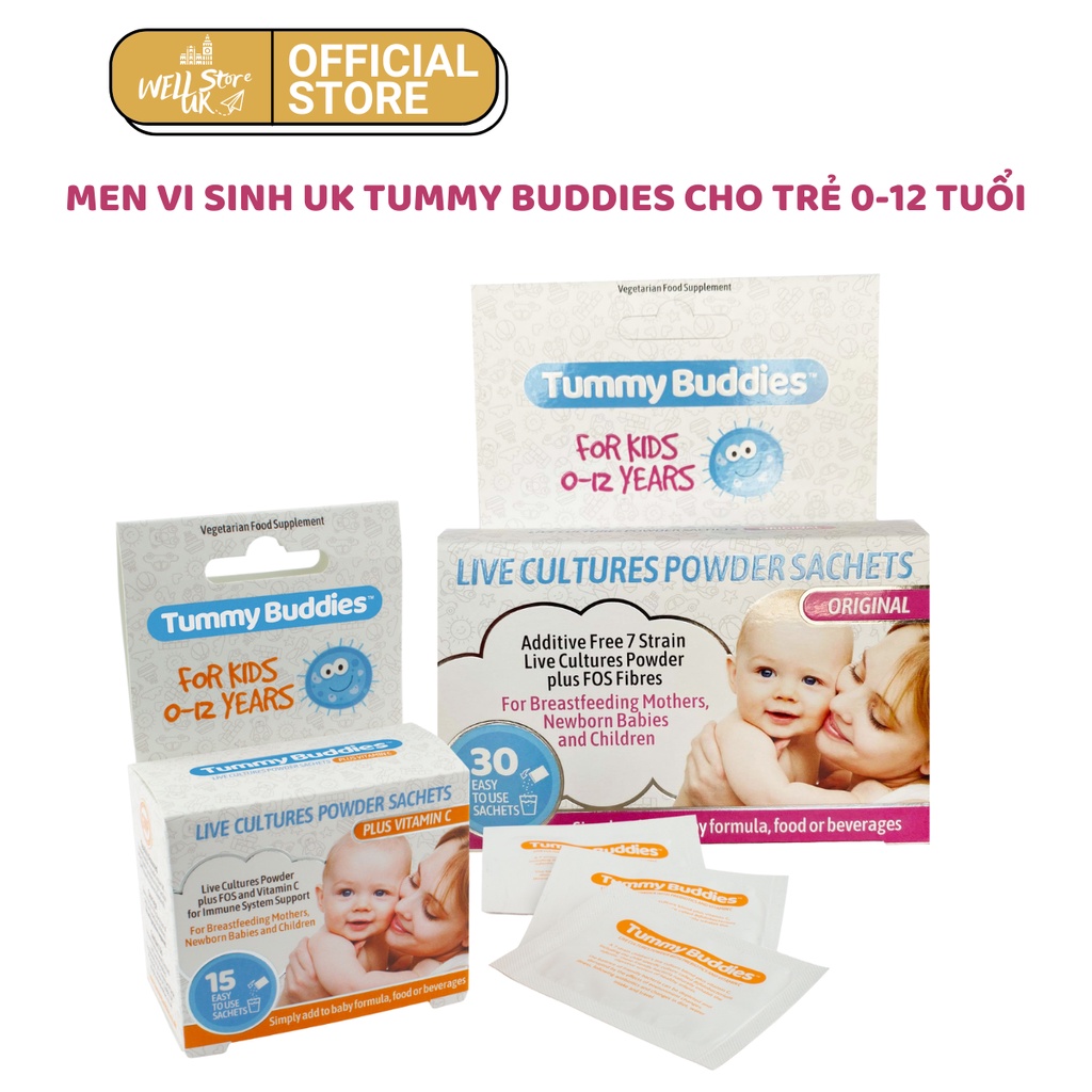 UK- Men vi sinh Tummy buddies cho bé 0-12y