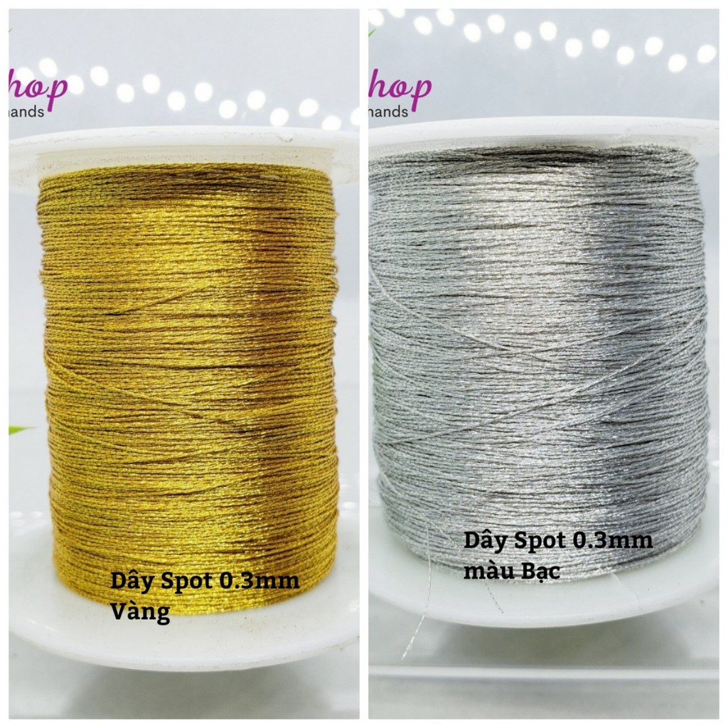 Dây kim tuyến làm vòng spot 0.3mm ( bó 10met)