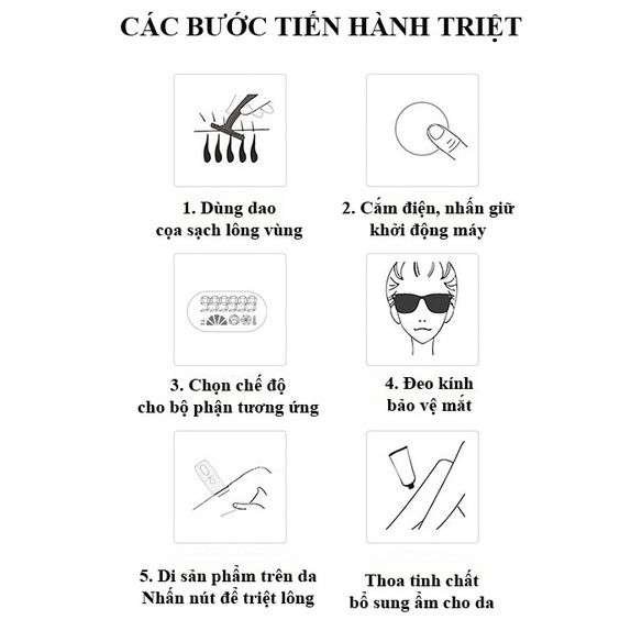 Máy triệt lông cầm tay mini, máy triệt lông tay, lông nách, vùng kín, triệt lông vĩnh viễn