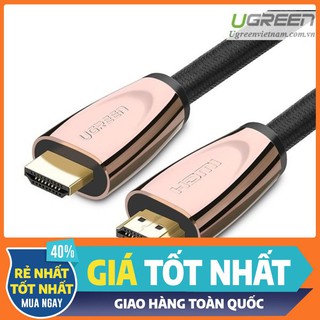 Cáp hdmi 2.0 dài 3m cao cấp hỗ trợ ethernet + 4k 3d hdmi chính hãng ugreen 30604