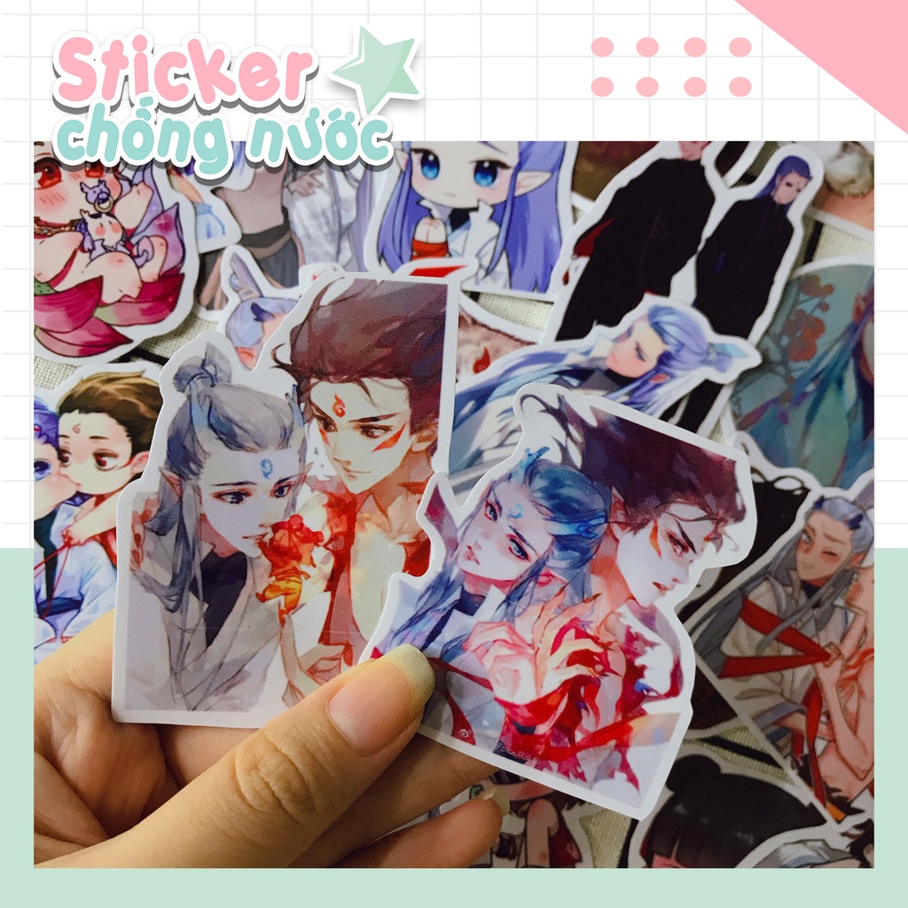 Set sticker Natra-Ngáo Bính, hình dán chống nắng chống nước