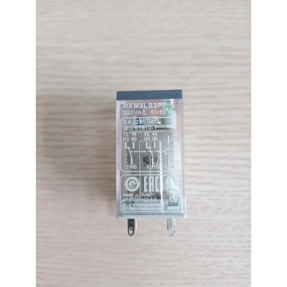 Rơ le trung gian RXM2LB2P7, Schneider - 8 chân - 220V