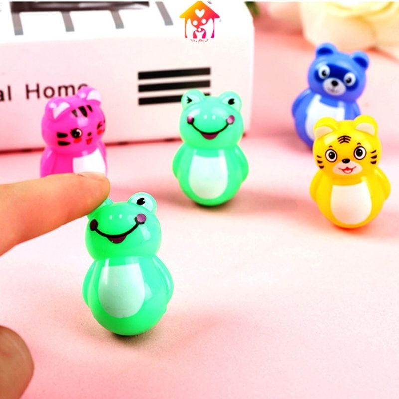 Đồ chơi lật đật mini tumbler dễ thương giúp giảm căng thẳng cho bé