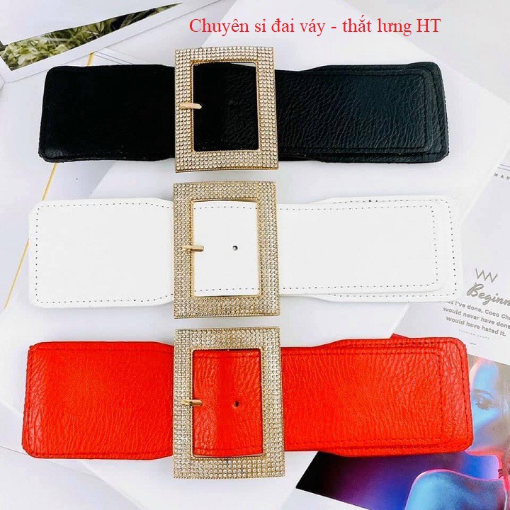 Đai váy belt KIM ĐÁ 6cm