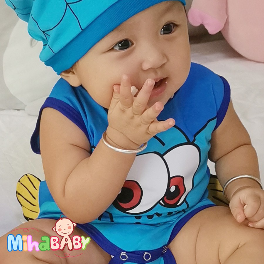 Bộ Bodysuit Cho Bé Hình Cá Dory - BDS_DORY