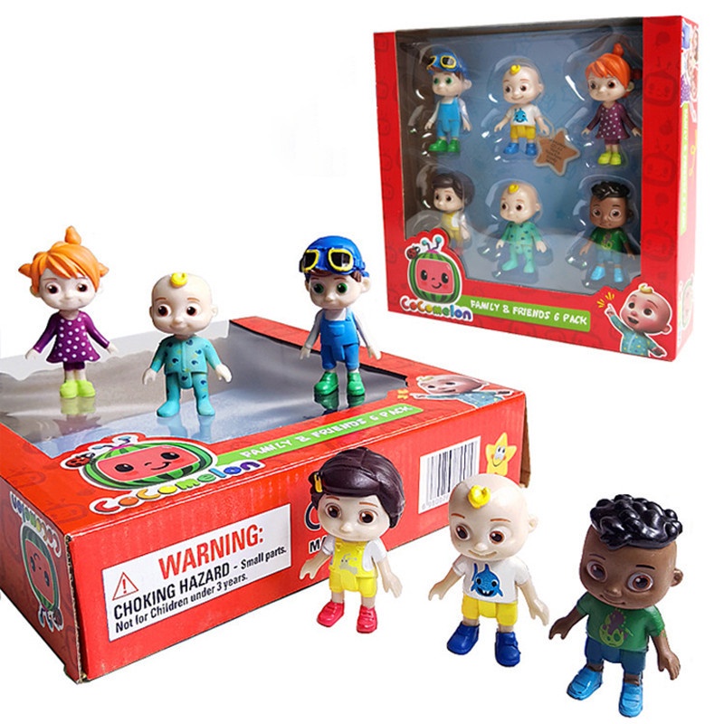Set 6 nhân vật hoạt hình Cocomelon cho bé