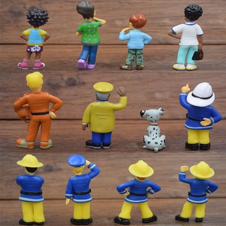 Bộ 12 Búp Bê Hoạt Hình Fireman Sam