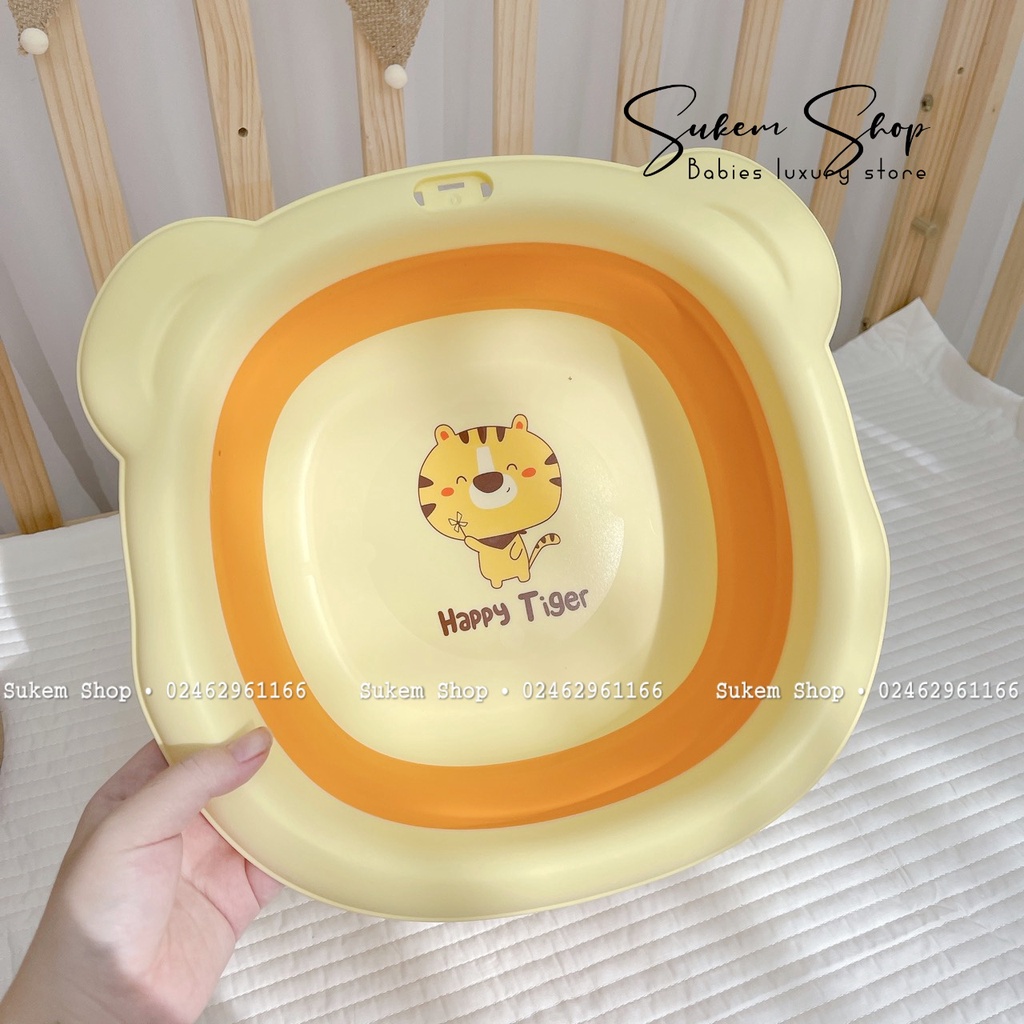 Chậu Rửa Mặt Gấp Gọn Hình Hổ