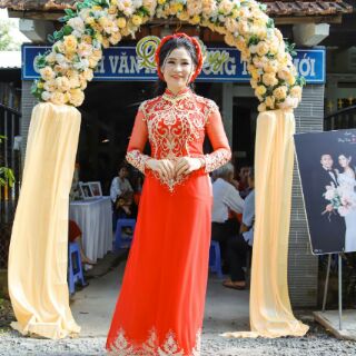 Áo dài cô dâu 🌀Siêu Rẻ 🌀 giá xưởng