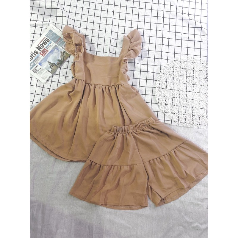 [GIÁ HUỶ DIỆT] Set Đũi Bánh Bèo Sát Nách- Bộ Đũi Shorts (có video ảnh thật) | BigBuy360 - bigbuy360.vn