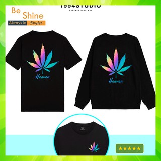 [CỰC CHẤT] Áo Sweater Unisex Form Rộng Họa Tiết Phản Quang Sweater Nỉ Cổ Tròn Logo Phát Sáng Thời Trang Nam Nữ beSHINE