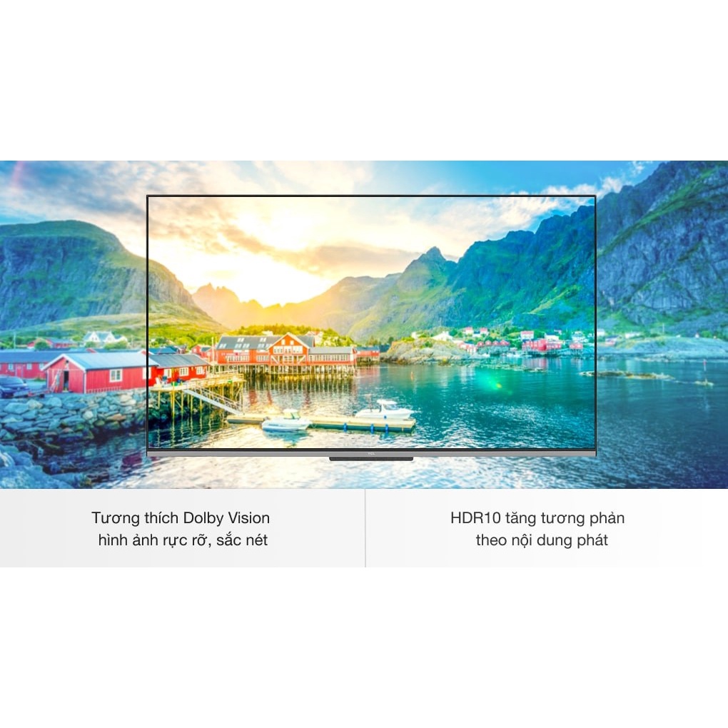 [Mã 154ELSALE2 giảm 7% đơn 300K] Tivi TCL 4K 55 inch 55P725 Android tràn viền sang trọng tinh tế - Chuẩn hãng BH 2 năm