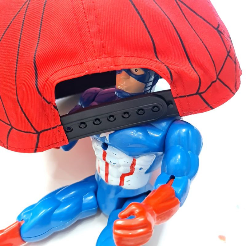 Mũ lưỡi trai Hiphop xuất dư H.M - Nón Snapback trẻ em cho bé trai - Mẫu siêu nhân người nhện 3 mẫu