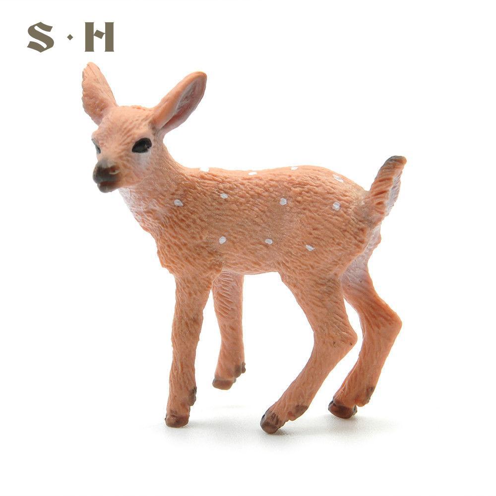 Simulation Deer White-Tailed Reindeer Mini PVC