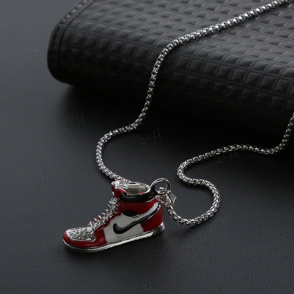 Dây Chuyền Vòng Cổ Nam Nữ Unisex Hình Giày Nike Jordan Chains Hip Hop Kuu Clothes Sneaker Chất Liệu Titan - Nike Jordan
