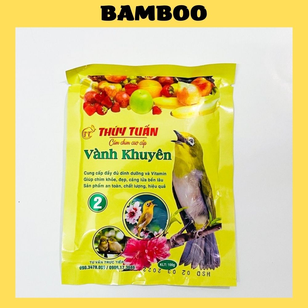 Cám chim vành khuyên Thúy Tuấn số 2 cao cấp 100 - 200 gram - Cám khuyên Thúy Tuấn cao cấp giá rẻ