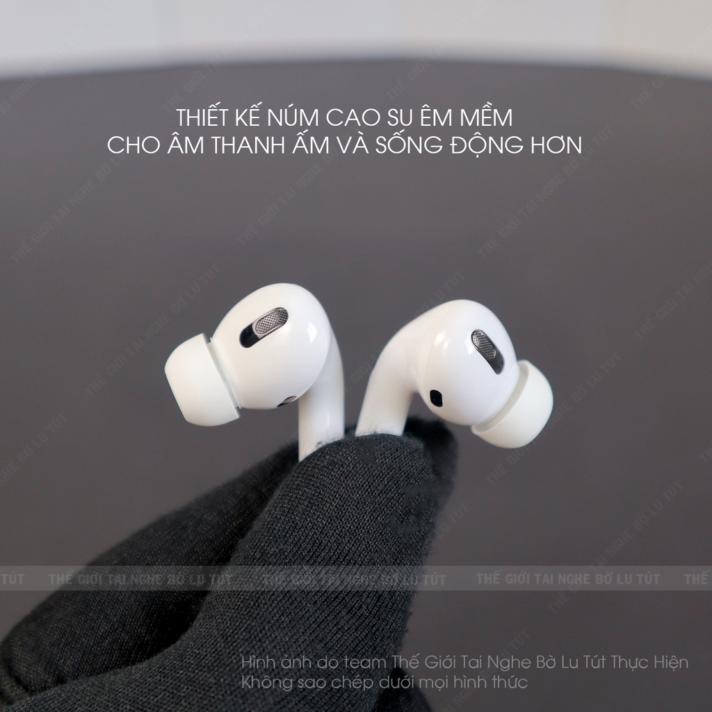 Tai nghe airpods pro, tai nghe Bluetooth nhét tai, định vị, đổi tên, chống ồn, sạc không dây, âm thanh trung thực