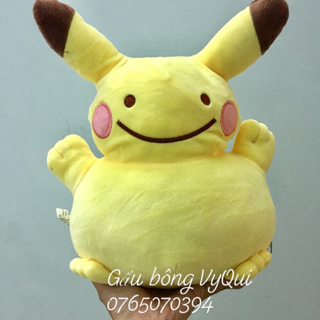 Gấu bông pikachu ngố lộn biến hình thành đám mây tím