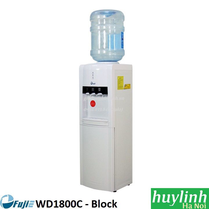 Cây nước nóng lạnh 3 vòi Fujie WD1800C - Block