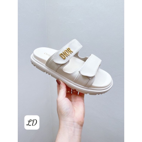 V Dép 2p Quai Dán Di.o Da Mềm Êm Fullbox Bill Túi Cao Cấp