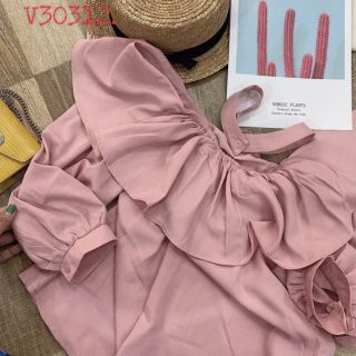 😆 Áo rớt vai dây hồng