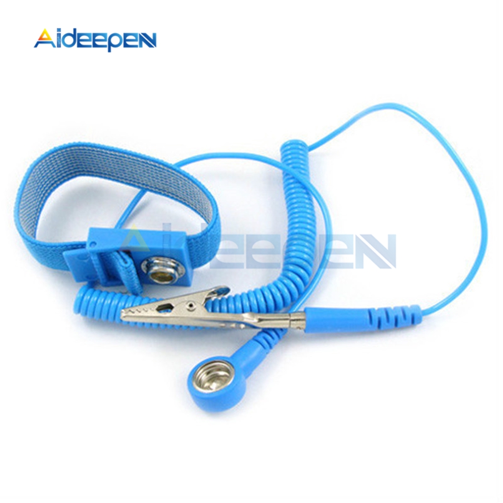 Adjustable Antistatic Anti Static Bracelet Electrostatic ESD Wrist Band Strap Discharge Cables For Electrician IC PLCC Worker