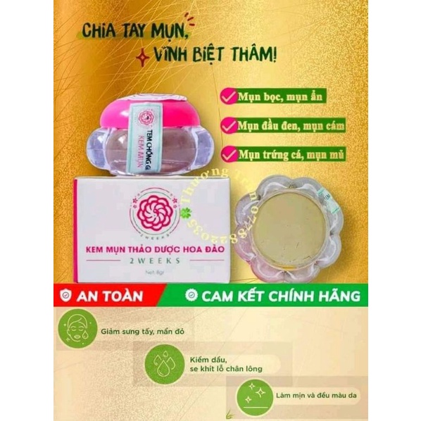 Giá sỉ- kem mụn thảo dược hoa đào