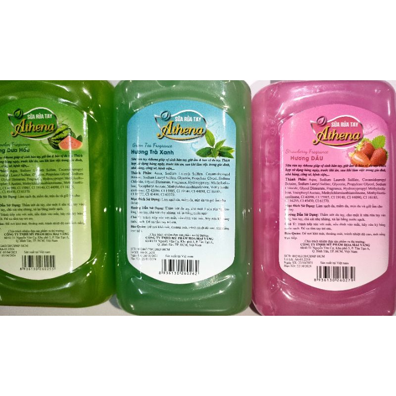 Nước rửa tay Athena 600ml