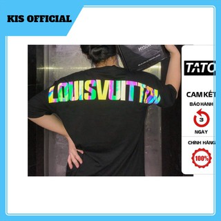 Áo thun lv.s in chữ louis vuitton bản limited phản quang 7 màu áo phông cotton cổ tròn nam nữ unisex tato_official