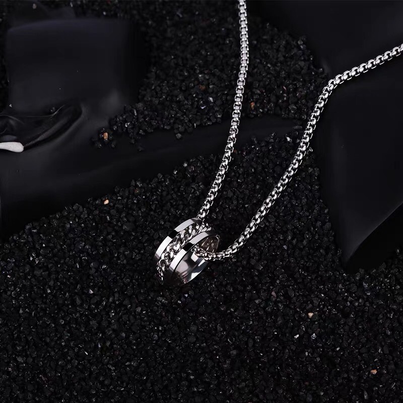 Vòng Tay Nam Và Nhẫn Cuban TIN Chain Ngầu Dạng Chuỗi - Lắc Tay Cuff Mắt Xích Đẹp Thép Titan - TIN Chain Saku