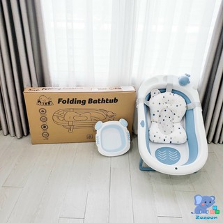 Chậu tắm gấp gọn cao cấp Holla tặng kèm phao tắm
