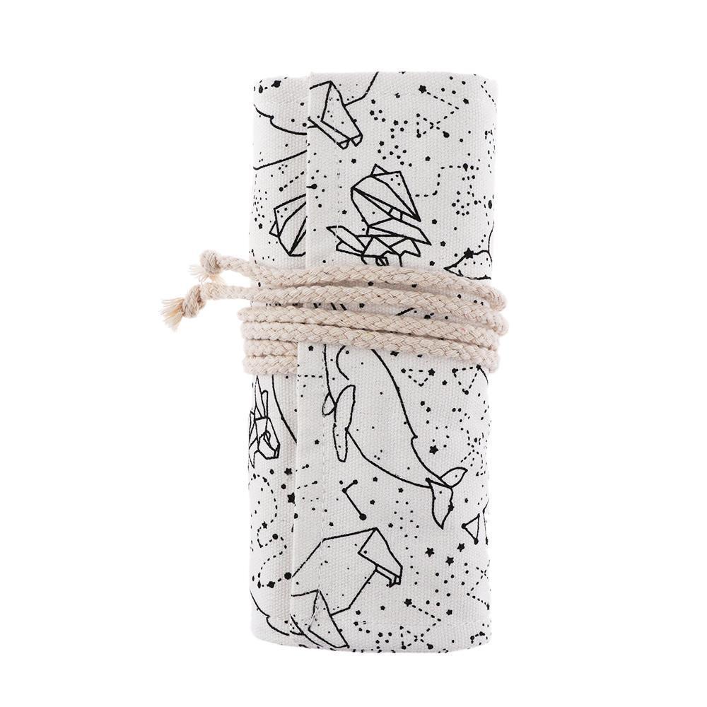 Túi Đựng Bút Chì / Mỹ Phẩm 36 / 48 / 72 Lỗ Dạng Cuộn Tròn Tiện Dụng