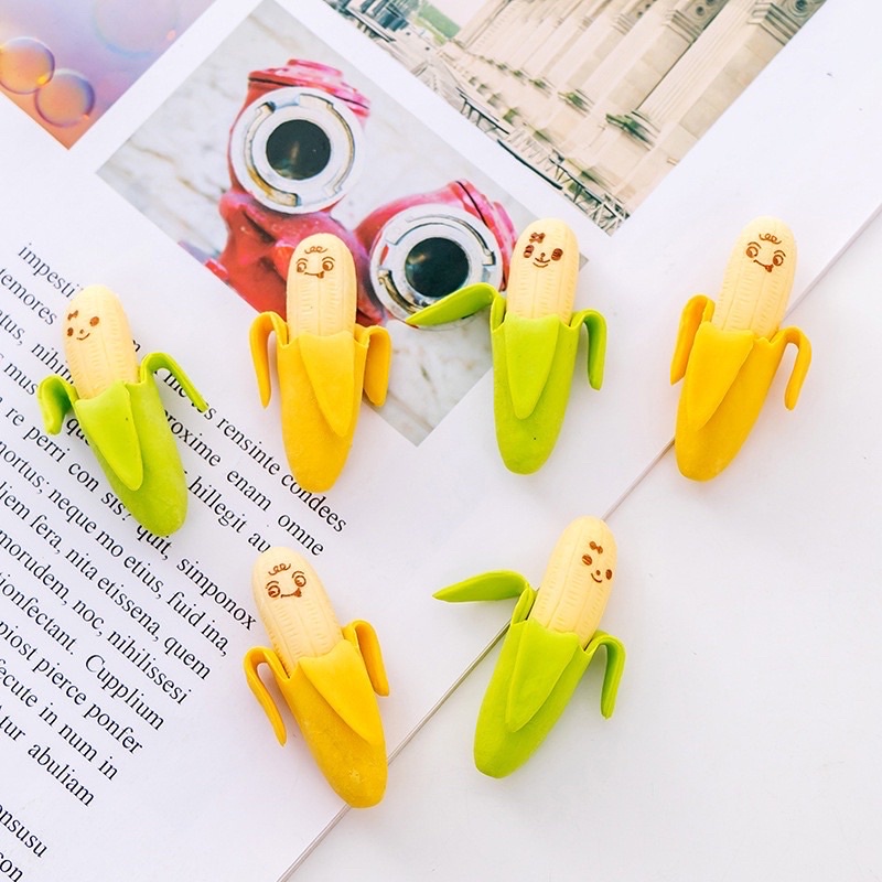 Tẩy bút chì hình chuối dễ thương