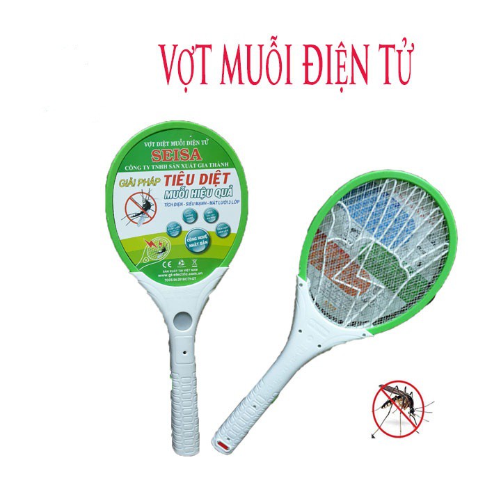 Vợt Muỗi Điện Tử Seisa Công Nghệ Nhật Bản Hình Tia Sét