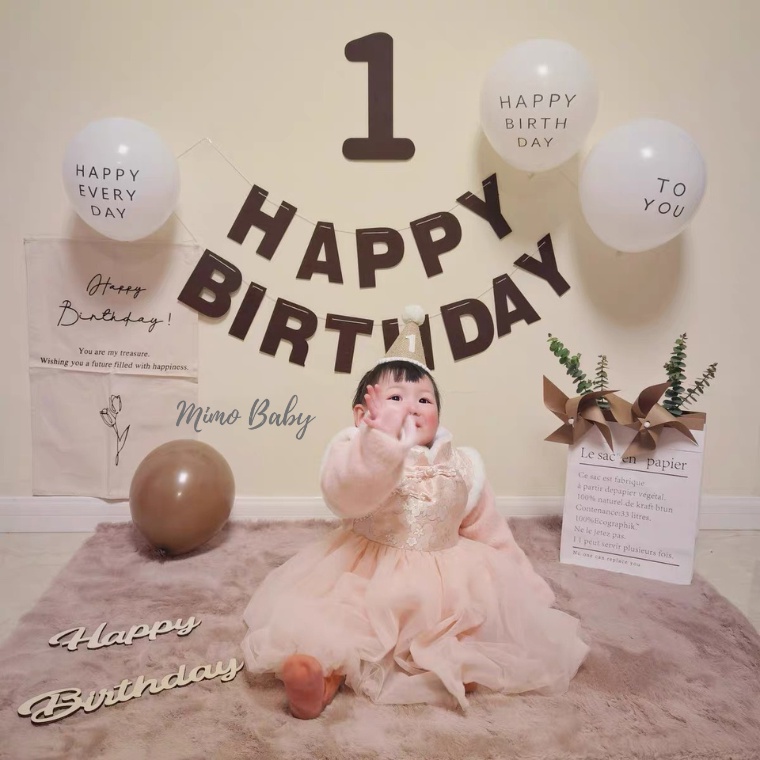 Mũ nón trang trí sinh nhật chất liệu cói cực dễ thương cho bé MH177