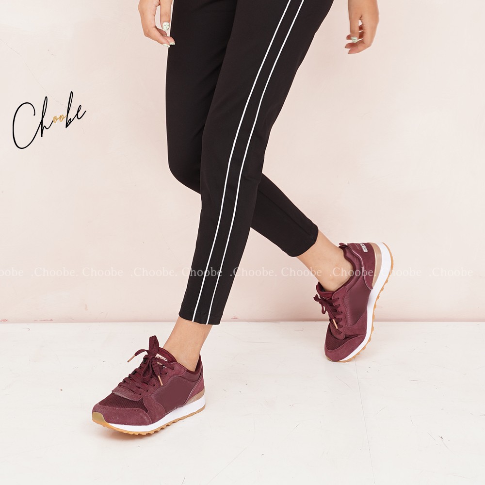 Quần jogger nữ Choobe dáng dài thun cạp chun cá tính thể thao tập gym sọc nhí Q16