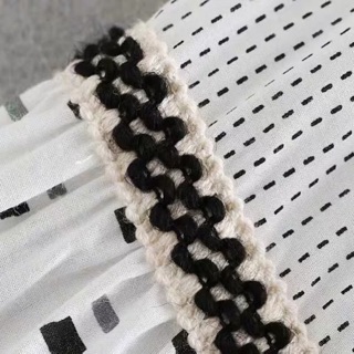 Váy trắng dài tay boho