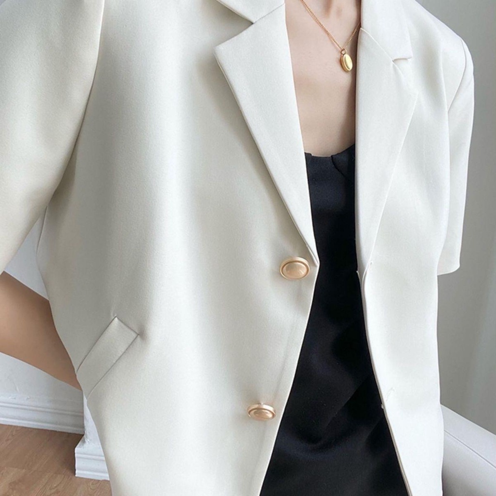 Áo Khoác Vest Mỏng Tay Ngắn Thời Trang Mùa Hè Dành Cho Nữ | BigBuy360 - bigbuy360.vn