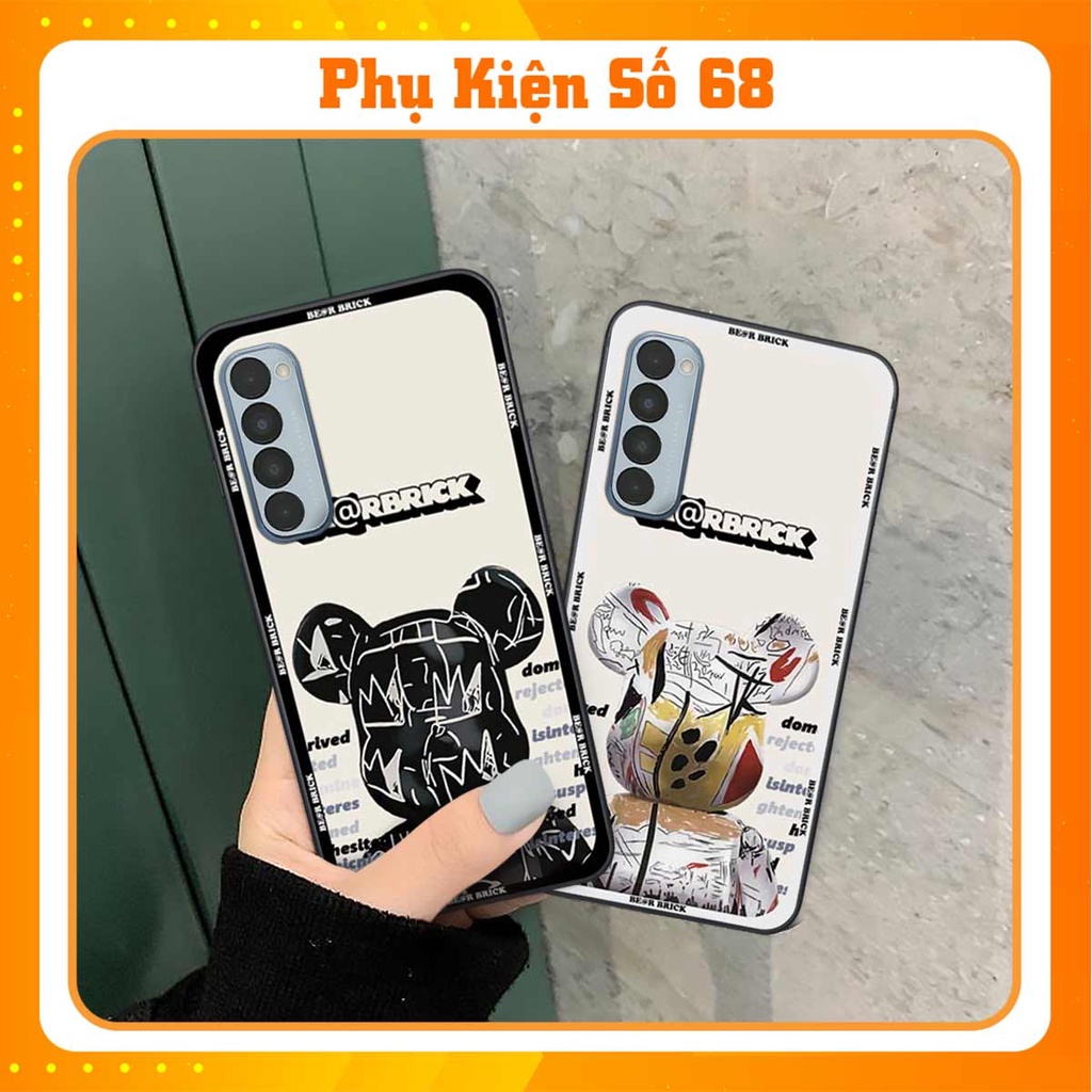 Ốp lưng điện thoại Oppo Reno4 / Reno4 Pro / Reno 4 elegant, gấu be@rbrick cao cấp, vỏ ốp rẻ đẹp