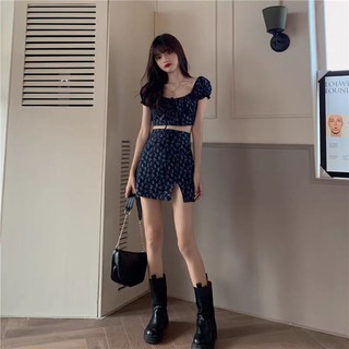 Set váy hoa nhí Hàn Quốc chic style